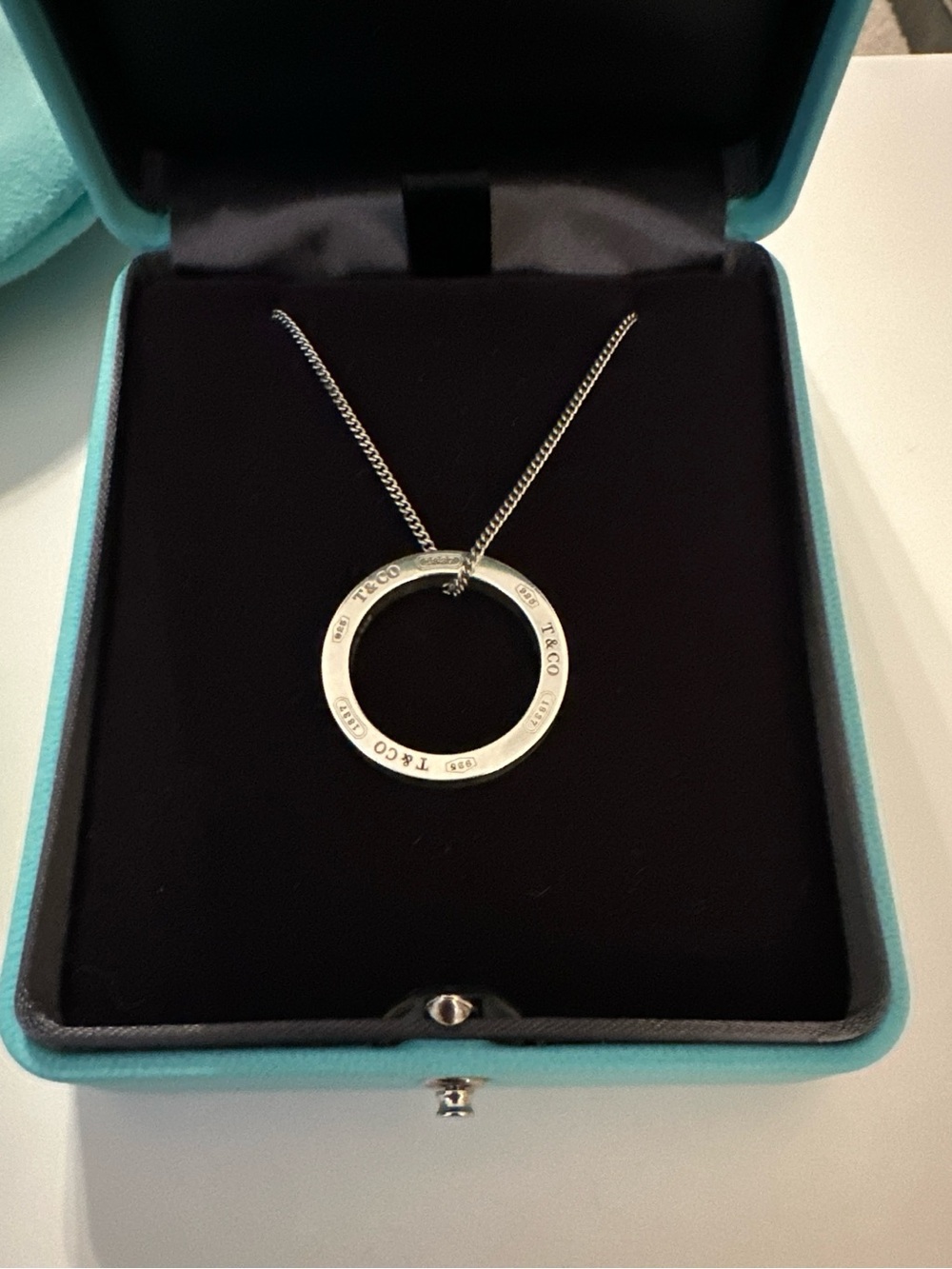 Tiffany & Co. 1837 Open Circle Pendant Necklace - Picture 2 of 8